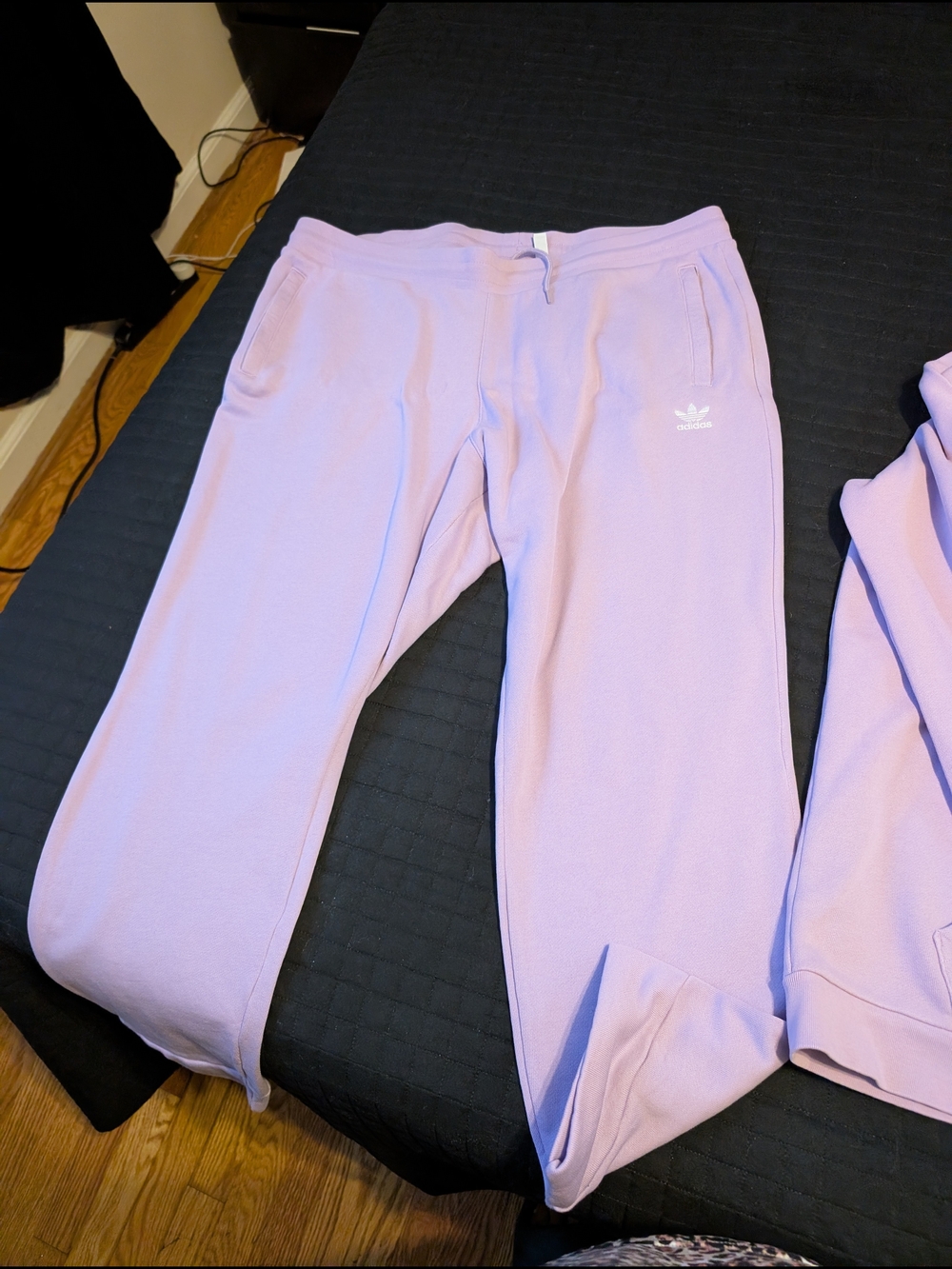 Adidas Trefoil Hoodie & Joggers Set in Lavender - Picture 4 of 5